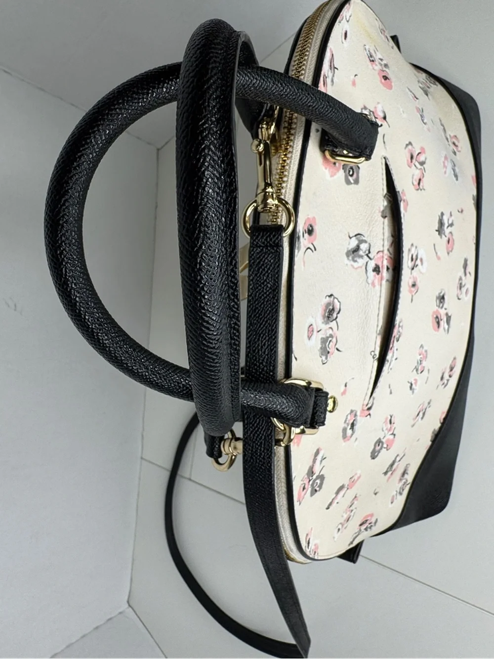 Coach Sierra Wildflower Floral Dome Satchel Shoulder Bag F37430 & Wallet